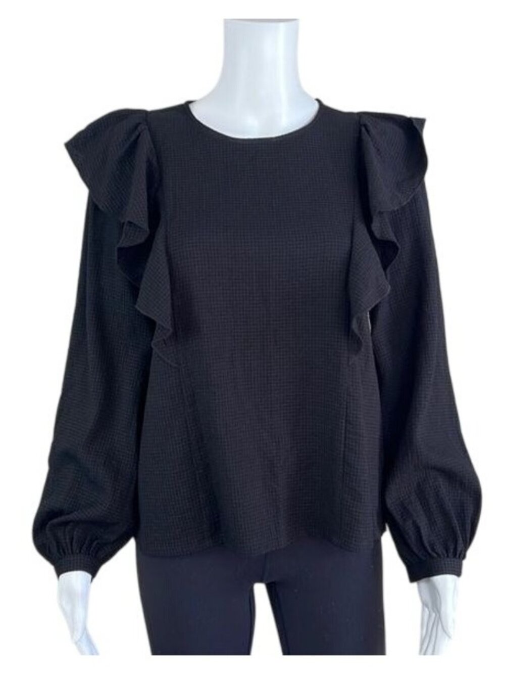 MADEWELL Ruffle-Front Top - XS